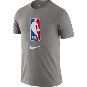 Nike Dri-FIT NBA Logo Tee - Férfi - Rövid ujjú póló Nike - Szürke - AT0515-063 - Méret: S