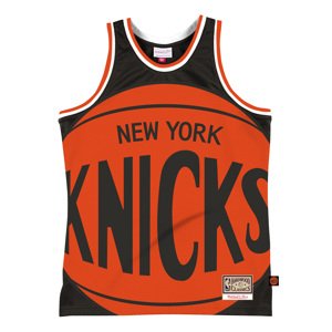 Mitchell & Ness Blown Out Fashion Jersey New York Knicks Black - Férfi - Jersey Mitchell & Ness - Narancssárga - MSTKBW19146-NYKBLCK - Méret: M