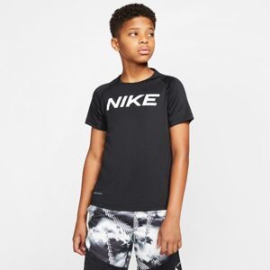 Nike Pro Kids Training Top - Férfi - Rövid ujjú póló Nike - Fekete - CK3760-010 - Méret: L