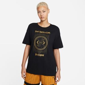 Nike "Legend" Wmns Boyfriend Basketball Tee - Nők - Rövid ujjú póló Nike - Fekete - DJ6388-011 - Méret: XS