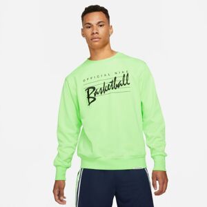 Nike Dri-Fit Standard Issue Basketball Sweatshirt - Férfi - Hoodie Nike - Zöld - DA6741-345 - Méret: S