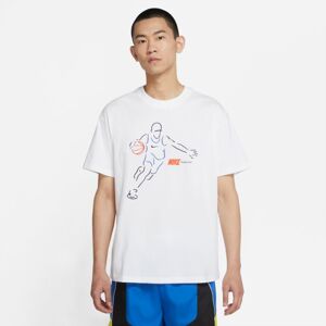 Nike Basketball Tee - Férfi - Rövid ujjú póló Nike - Fehér - DJ1588-100 - Méret: 2XL