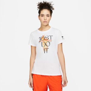 Nike Dri-Fit "Just Do It" Wmns Basketball Tee - Nők - Rövid ujjú póló Nike - Fehér - DM2569-100 - Méret: XS