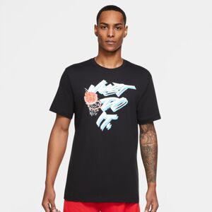 Nike "Just Do It" Basketball Tee - Férfi - Rövid ujjú póló Nike - Fekete - DM2531-010 - Méret: M