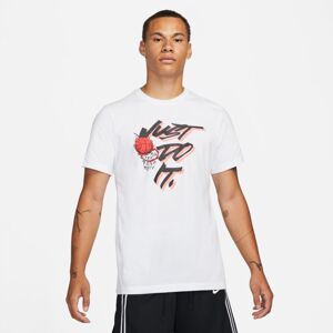 Nike "Just Do It" Basketball Tee - Férfi - Rövid ujjú póló Nike - Fehér - DM2531-100 - Méret: M
