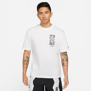 Jordan Dri-Fit Zion White Tee - Férfi - Rövid ujjú póló Jordan - Fehér - DH0592-101 - Méret: S