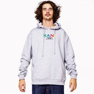 Karl Kani Retro Ash Grey - Férfi - Hoodie Karl Kani - Szürke - 6093652 - Méret: XL