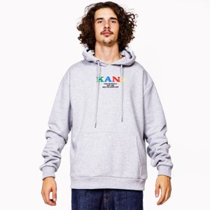 Karl Kani Retro Ash Grey - Férfi - Hoodie Karl Kani - Szürke - 6093652 - Méret: XL