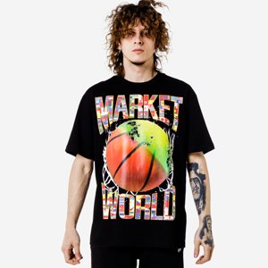 Market The Games Bring Us Together T-shirt(B-Ball) Black - Férfi - Rövid ujjú póló MARKET - Fekete - 399000639/0001 - Méret: XL