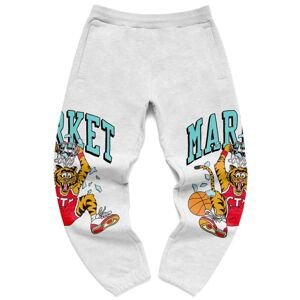 Market Dunking Cat Sweatpants Ash Grey - Férfi - Nadrág MARKET - Szürke - 395000237/0016 - Méret: XL