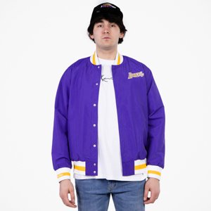 Mitchell & Ness 75th Anniversary Warm Up Jacket Los Angeles Lakers Dark Purple - Férfi - Dzseki Mitchell & Ness - Lila - OJBF1201-LALYYPPPDKPR - Méret