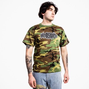 Pleasures Strain Logo T-Shirt Camo - Férfi - Rövid ujjú póló Pleasures - Zöld - P21W054-CAMO - Méret: M