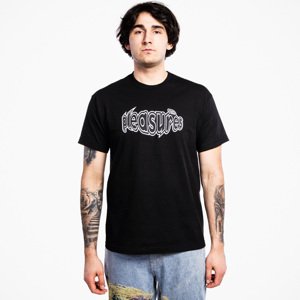 Pleasures Strain Logo T-Shirt Black - Férfi - Rövid ujjú póló Pleasures - Fekete - P21W054-BLACK - Méret: S