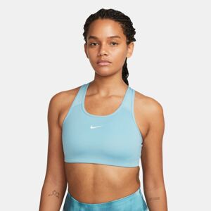 Nike Dri-FIT Swoosh Women's Medium-Support 1-Piece Pad Sports Bra Blue - Nők - Melltartó Nike - Kék - BV3636-495 - Méret: L