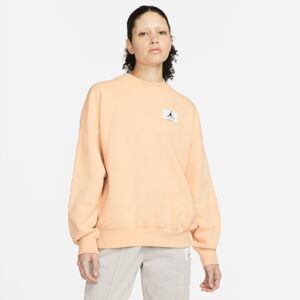 Jordan Essentials Wmns Fleece Crew Sweatshirt - Nők - Hoodie Jordan - Narancssárga - DM5189-268 - Méret: XS