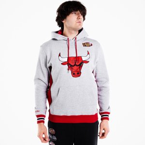 Mitchell & Ness Premium Fleece Chicago Bulls - Férfi - Hoodie Mitchell & Ness - Szürke - FPHD1040-CBUYYPPPGHRD - Méret: 2XL