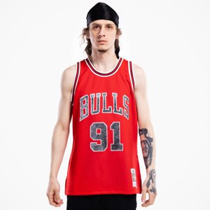 Mitchell & Ness 75th Anniversary Swingman Jersey Dennis Rodman Chicago Bulls Red - Férfi - Jersey Mitchell & Ness - Piros - SMJY1202-CBU97DRDRED1 - Mé