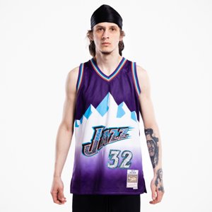 Mitchell & Ness 75th Anniversary Swingman Jersey Karl Malone Utah Jazz Purple - Férfi - Jersey Mitchell & Ness - Lila - SMJY1202-UJA96KMAPURP - Méret: