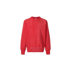 Champion Reverse Weave Crewneck Sweatshirt - Unisex - Hoodie Champion - Piros - 211680-RS033 - Méret: L