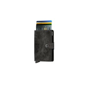 Secrid Miniwallet Vintage Black - Unisex - Kiegészítők Secrid - Fekete - MV-BLACK - Méret: UNI