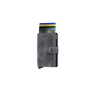 Secrid Miniwallet Vintage Grey Black - Unisex - Kiegészítők Secrid - Fekete - MV-Grey-Black - Méret: UNI