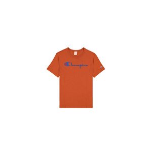 Champion Script Logo Crew Neck T-Shirt - Férfi - Rövid ujjú póló Champion - Narancssárga - 210972-MS053 - Méret: L