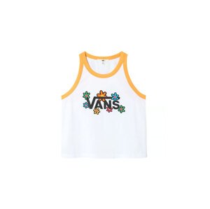 Vans Stacked Floral Tank - Nők - Rövid ujjú póló Vans - Fehér - VN0A4OS6YBY - Méret: M