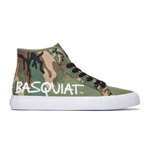 DC Shoes x Basquiat Manual High-Top Camo Shoes - Férfi - Tornacipő DC Shoes - Zöld - ADYS300687-BLM - Méret: 41