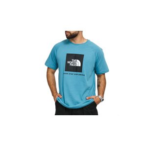 The North Face M Ss Rag Red Box Tee - Férfi - Rövid ujjú póló The North Face - Kék - NF0A3BQO4Y3 - Méret: M