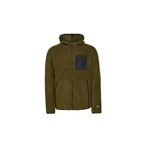 Champion Hooded Full Zip Top - Férfi - Hoodie Champion - Zöld - 216723-GS556 - Méret: M