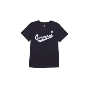 Converse Center Front Nova Classic Tee - Nők - Rövid ujjú póló Converse - Fekete - 10021940-A02 - Méret: M