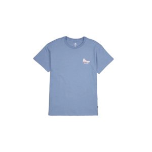 Converse Chuck Taylor High Top Graphic T-Shirt - Nők - Rövid ujjú póló Converse - Kék - 10022975-A03 - Méret: S