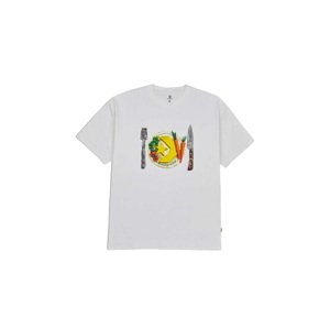 Converse For Dinner Tee - Férfi - Rövid ujjú póló Converse - Fehér - 10022938-A01 - Méret: L