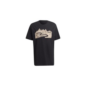 adidas Adventure Mountain INK Tee - Férfi - Rövid ujjú póló adidas Originals - Fekete - HF4770 - Méret: S