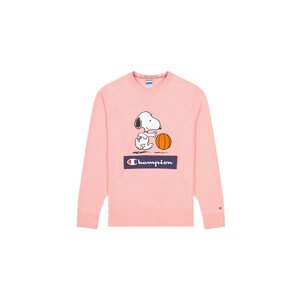 Champion x Peanuts Graphic crewneck Sweatshirt Coral - Férfi - Hoodie Champion - Rózsaszín - 217798-T035 - Méret: M