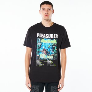 Pleasures Atliens Tee Black - Férfi - Rövid ujjú póló Pleasures - Fekete - P22SP040-BLACK - Méret: M
