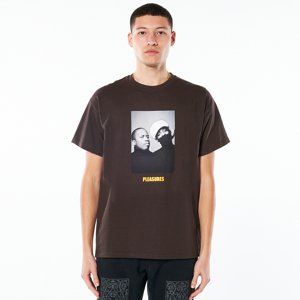 Pleasures Vocabulary Tee Brown - Férfi - Rövid ujjú póló Pleasures - Barna - P22SP059-BROWN - Méret: M