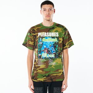 Pleasures Atliens Tee Camo - Férfi - Rövid ujjú póló Pleasures - Multicolor - P22SP040-CAMO - Méret: S