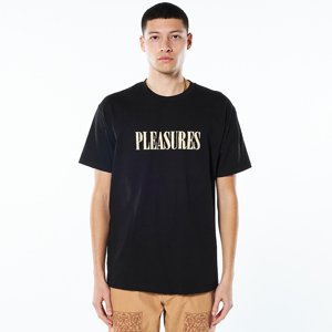 Pleasures Tickle Logo Tee Black - Férfi - Rövid ujjú póló Pleasures - Fekete - P22SP054-BLACK - Méret: S