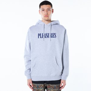 Pleasures Tickle Logo Heather Grey - Férfi - Hoodie Pleasures - Szürke - P22SP056-GREY - Méret: S