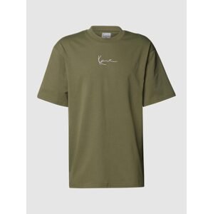 Karl Kani Small Signature Essential Tee Military Green - Férfi - Rövid ujjú póló Karl Kani - Zöld - 6034671 - Méret: S