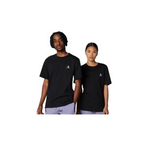 Converse Go-To Embroidered Star Chevron Standard Fit T-Shirt - Unisex - Rövid ujjú póló Converse - Fekete - 10023876-A02 - Méret: XS