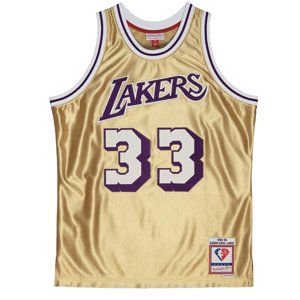 Mitchell & Ness Los Angeles Lakers Kareem Abdul-Jabbar 75th Gold Swingman Jersey - Férfi - Jersey Mitchell & Ness - Multicolor - SMJY4398-LAL83KABGOLD