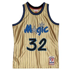 Mitchell & Ness Orlando Magic Shaquille O'Neal 75th Gold Swingman Jersey - Férfi - Jersey Mitchell & Ness - Multicolor - SMJY4398-OMA93SONGOLD - Méret