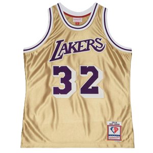 Mitchell & Ness Los Angeles Lakers Magic Johnson 75th Gold Swingman Jersey - Férfi - Jersey Mitchell & Ness - Multicolor - SMJY4398-LAL84EJHGOLD - Mér