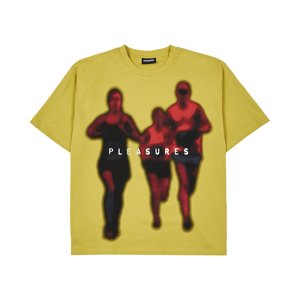 Pleasures Leader Heavyweight Tee - Férfi - Rövid ujjú póló Pleasures - Sárga - P22SU011 - Méret: S