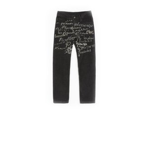 Pleasures Shatter Denim Pants Black - Férfi - Nadrág Pleasures - Fekete - P22F023-BLACK - Méret: 30