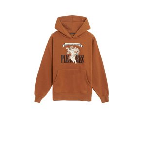 Pleasures Suffering Rust - Férfi - Hoodie Pleasures - Barna - P22F043-RUST - Méret: S