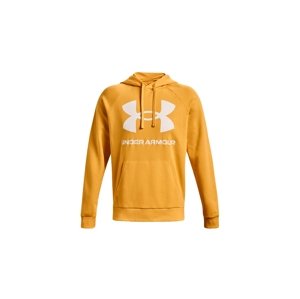 Under Armour Rival Fleece Big Logo - Férfi - Hoodie Under Armour - Sárga - 1357093-782 - Méret: M