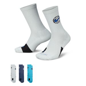 Nike Everyday Crew Basketball Socks 3-Pack - Unisex - Zokni Nike - Fehér - DA2123-900 - Méret: M